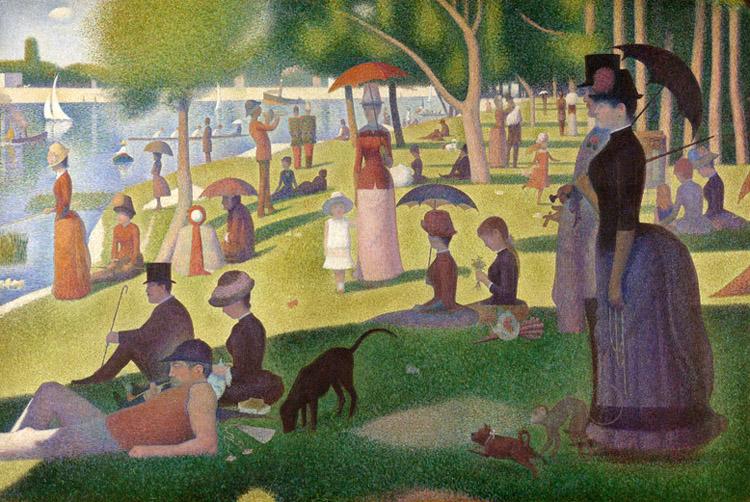 Georges Seurat Sunday Afternoon of the Island of La Grande Jatte (mk09)